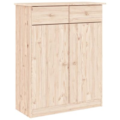 vidaXL Mueble zapatero ALTA madera maciza de pino 77x35x96 cm