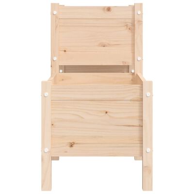 vidaXL Jardinera de madera de pino maciza 178,5x44x75 cm