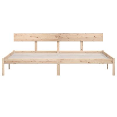 vidaXL Estructura de cama sin colchón madera maciza 200x200 cm