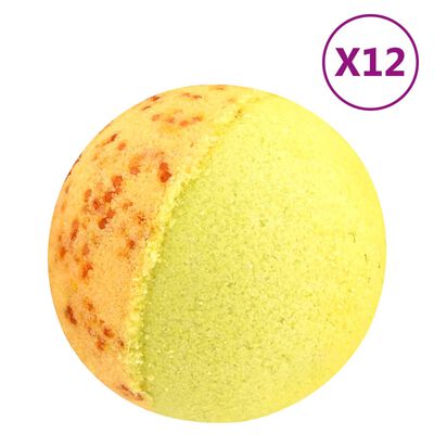 vidaXL Bombas de baño 12 uds aceites esenciales naturales