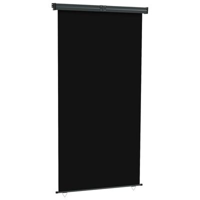 vidaXL Toldo lateral de balcón negro 145x250 cm