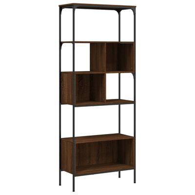 vidaXL Librería 5 estantes madera ingeniería marrón 76x33x188,5 cm