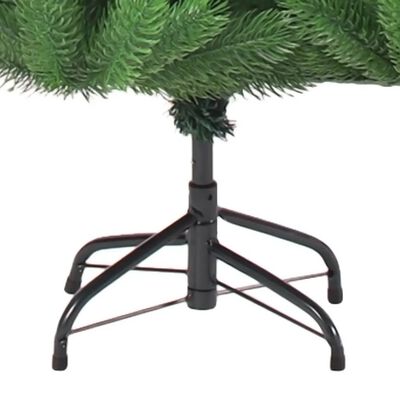 vidaXL Árbol de Navidad abeto Nordmann con LEDs y bolas verde 150 cm