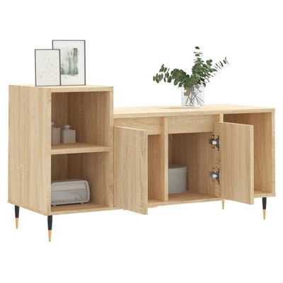 vidaXL Mueble para TV madera contrachapada roble Sonoma 100x35x55 cm