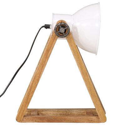 vidaXL Lámpara de escritorio blanca 25 W E27 30x17x40 cm