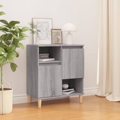 vidaXL Aparador de madera contrachapada gris Sonoma 60x35x70 cm