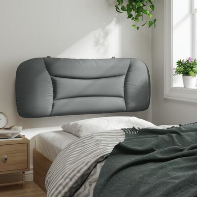 vidaXL Cabecero de cama acolchado tela gris claro 100 cm