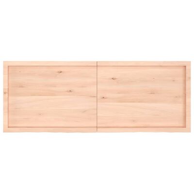 vidaXL Encimera de baño madera maciza sin tratar 160x60x(2-4) cm