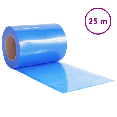 vidaXL Tira de cortina para puertas PVC rojo 300x2,6 mm 25 m