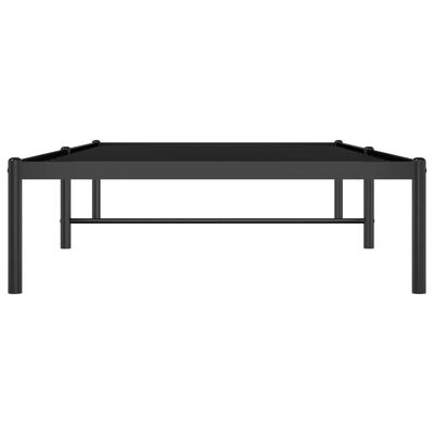 vidaXL Estructura de cama sin colchón metal negro 90x190 cm