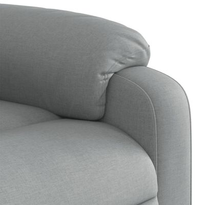 vidaXL Sillón reclinable de tela gris claro