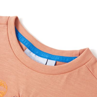 Camiseta infantil de manga corta naranja claro 116