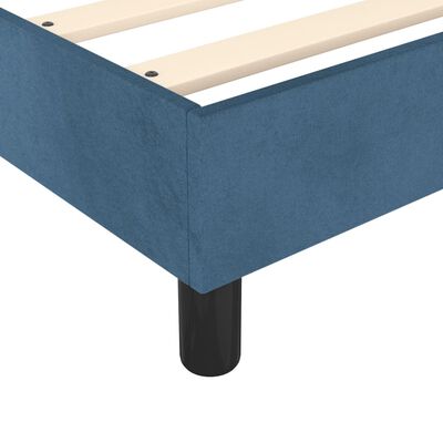 vidaXL Estructura de cama de terciopelo azul 90x190 cm