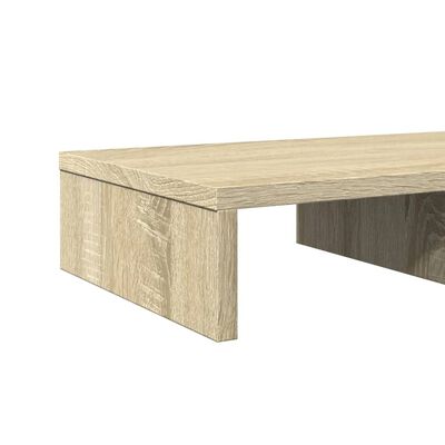 vidaXL Soporte de pantalla madera ingeniería roble Sonoma 50x27x10 cm