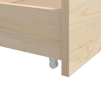 vidaXL Estructura de cama sin colchón madera maciza de pino 90x200 cm