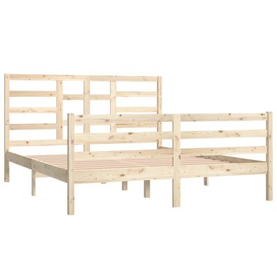 vidaXL Estructura de cama sin colchón madera maciza 160x200 cm