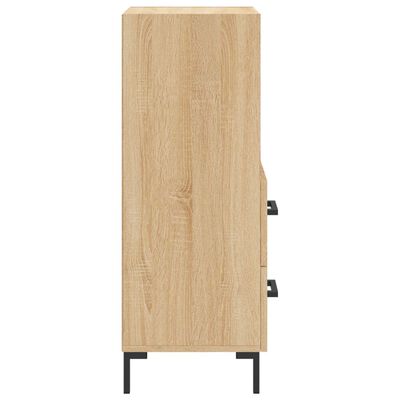 vidaXL Aparador madera contrachapada color roble Sonoma 34,5x34x90 cm