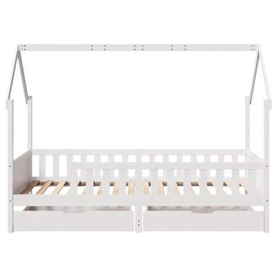 vidaXL Estructura de cama para niños con cajones madera pino 80x200 cm