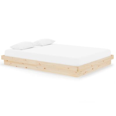 vidaXL Estructura de cama madera maciza 150x200 cm