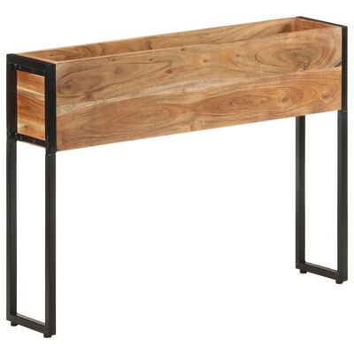 vidaXL Jardinera de madera maciza de acacia 90x20x68 cm