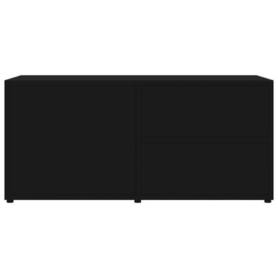 vidaXL Mueble para TV madera contrachapada negro 80x34x36 cm