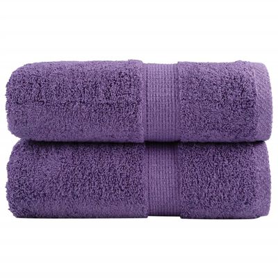 vidaXL Toallas SOLUND 2 unidades morado 30x30 cm 600 gsm