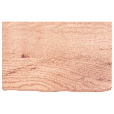 vidaXL Estante pared madera roble tratada marrón claro 60x40x(2-6) cm