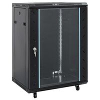 vidaXL Rack de servidores con patas giratorias 15U 19" IP20 53x40x80cm