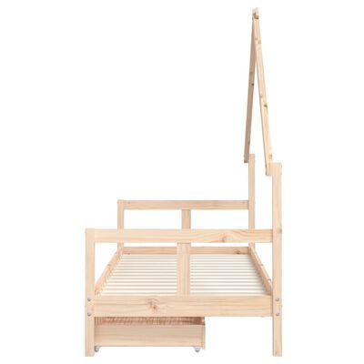 vidaXL Estructura de cama para niños con cajones madera pino 80x200 cm