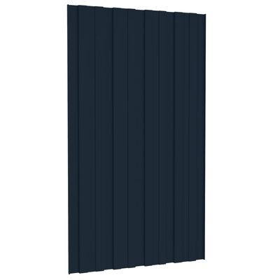 vidaXL Panel para tejado acero galvanizado antracita 36 uds 80x45 cm