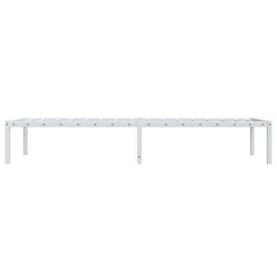 vidaXL Estructura de cama metal blanco 75x190 cm