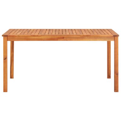 vidaXL Set comedor de jardín 5 pzas y cojines madera maciza de acacia