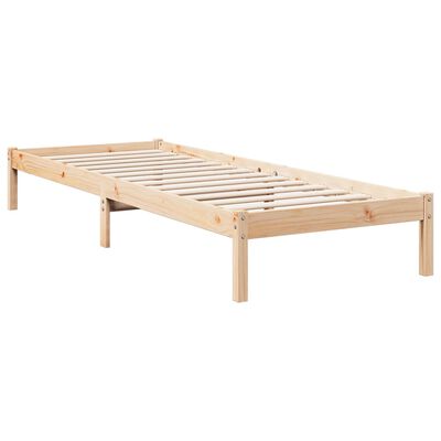 vidaXL Cama extralarga sin colchón madera maciza de pino 80x210 cm