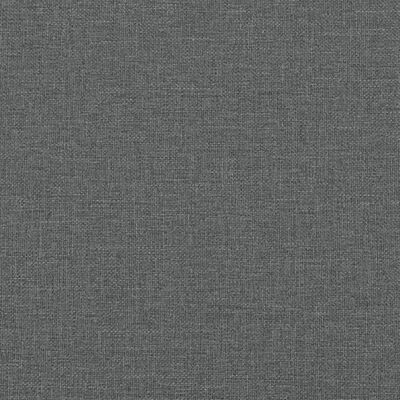 vidaXL Sofá cama en forma de L tela gris oscuro 255x140x70 cm