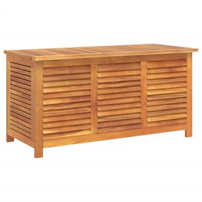 vidaXL Caja de almacenaje de jardín madera maciza acacia 113x50x56 cm