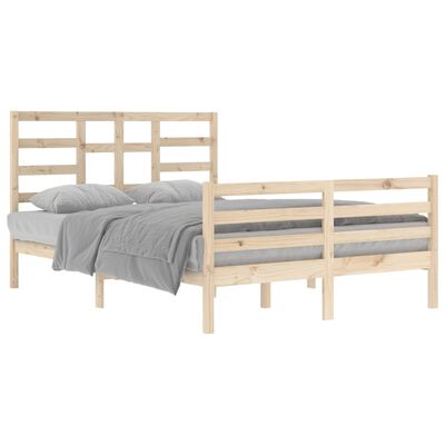 vidaXL Estructura de cama sin colchón madera blanco 140x200 cm