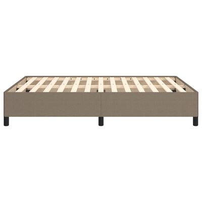 vidaXL Cama sin colchón tela gris taupe 140x190 cm