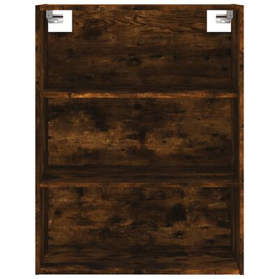 vidaXL Aparador alto madera contrachapada roble ahumado 69,5x34x180 cm