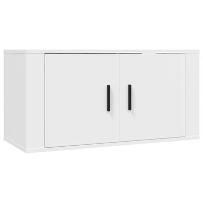 vidaXL Muebles para TV de pared 2 uds blanco 80x34,5x40 cm