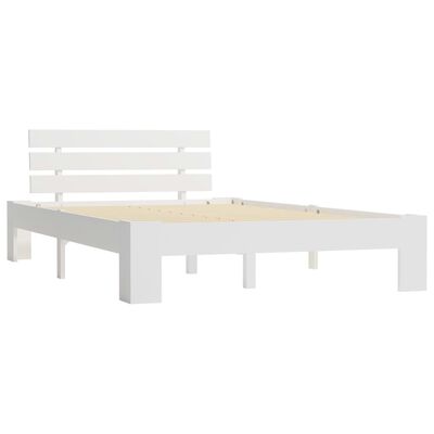 vidaXL Estructura de cama sin colchón madera de pino blanca 140x200 cm