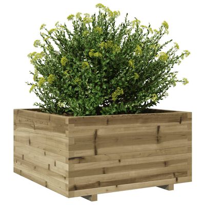 vidaXL Jardinera madera de pino impregnada 90x90x49,5 cm