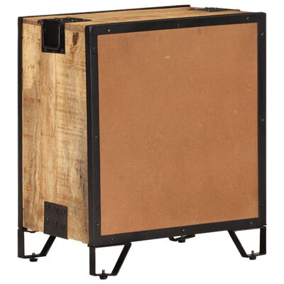 vidaXL Mesita de noche madera maciza de mango sin tratar 43x30x51 cm