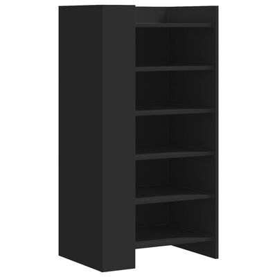 vidaXL Mueble zapatero madera de ingeniería negro 52x37,5x100 cm