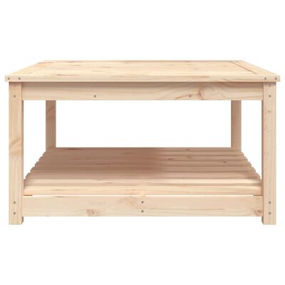 vidaXL Mesa de jardín madera maciza de pino 82,5x82,5x45 cm