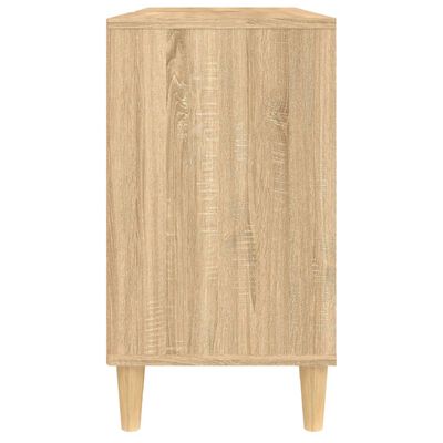 vidaXL Armario de lavabo madera contrachapada roble Sonoma 80x33x60 cm
