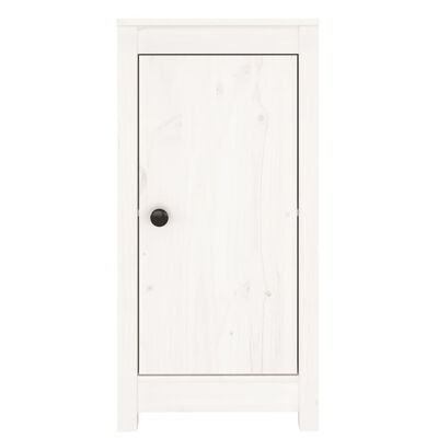 vidaXL Aparadores 2 uds madera maciza de pino blanco 39x35x80 cm