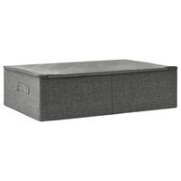 vidaXL Caja de almacenaje tela gris antracita 70x40x18 cm