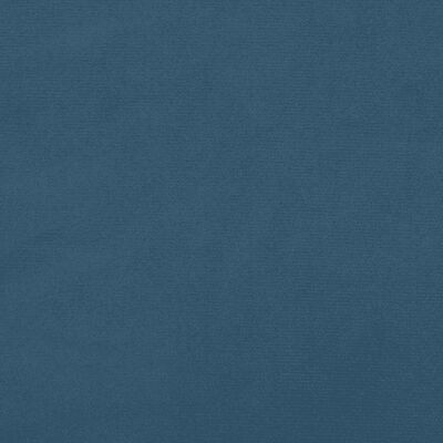 vidaXL Cama box spring con colchón terciopelo azul oscuro 90x200 cm