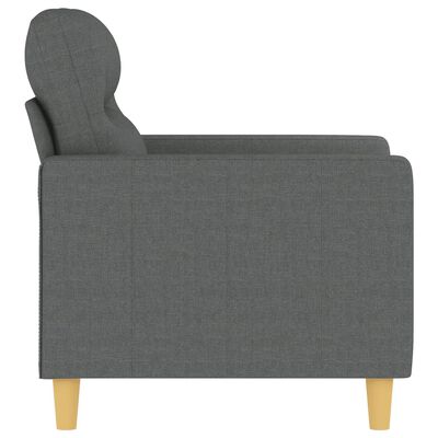 vidaXL Sillón de tela gris oscuro 60 cm