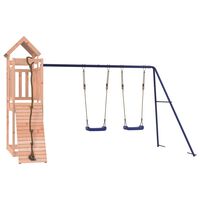 vidaXL Parque infantil de exterior madera maciza Douglas